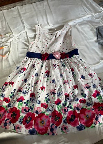 Çok Renkli Nakışlı Kız Elbisesi - Görsel 3