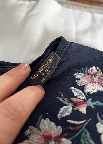 Çok Renkli Nakışlı Kız Elbisesi - Görsel 5