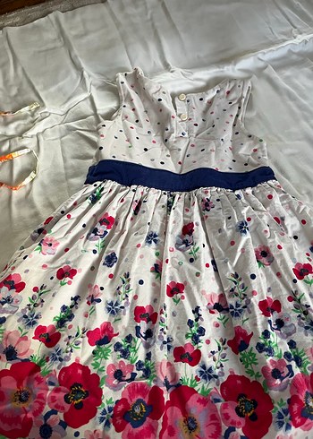 Çok Renkli Nakışlı Kız Elbisesi - Görsel 2