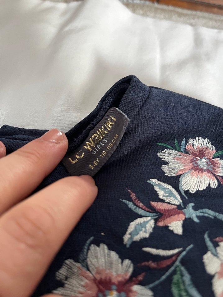 Çok Renkli Nakışlı Kız Elbisesi - Görsel 5