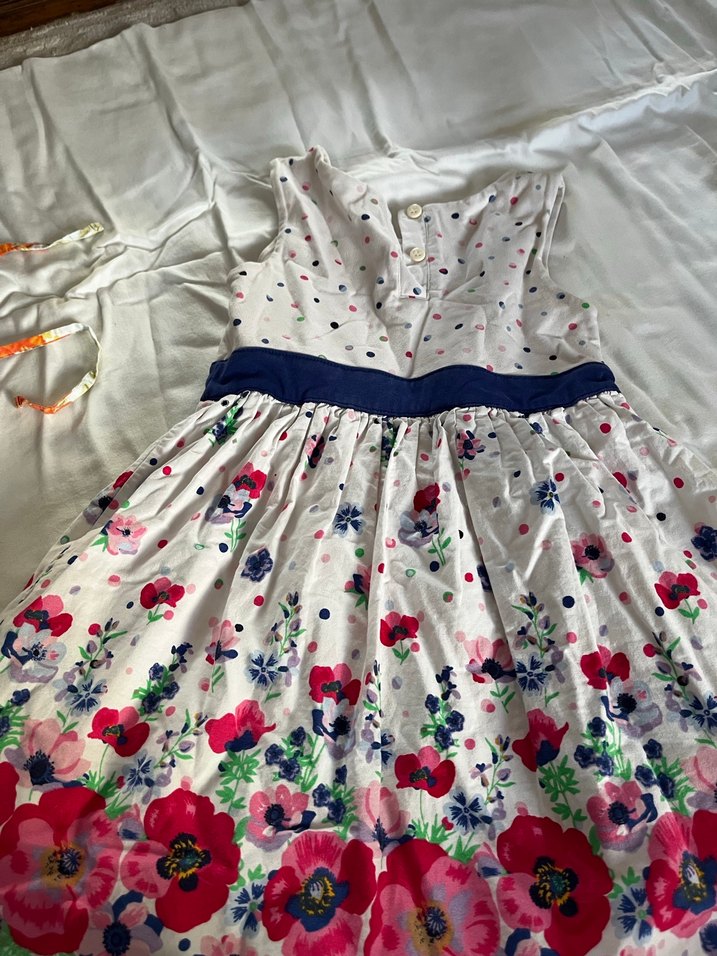 Çok Renkli Nakışlı Kız Elbisesi - Görsel 2