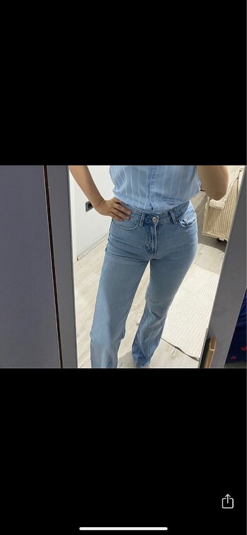 s Beden mavi Renk Stradivarius D98 jean pantolon