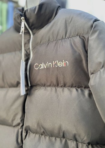 Diğer Calvin Klein Gri Kapitone Mont