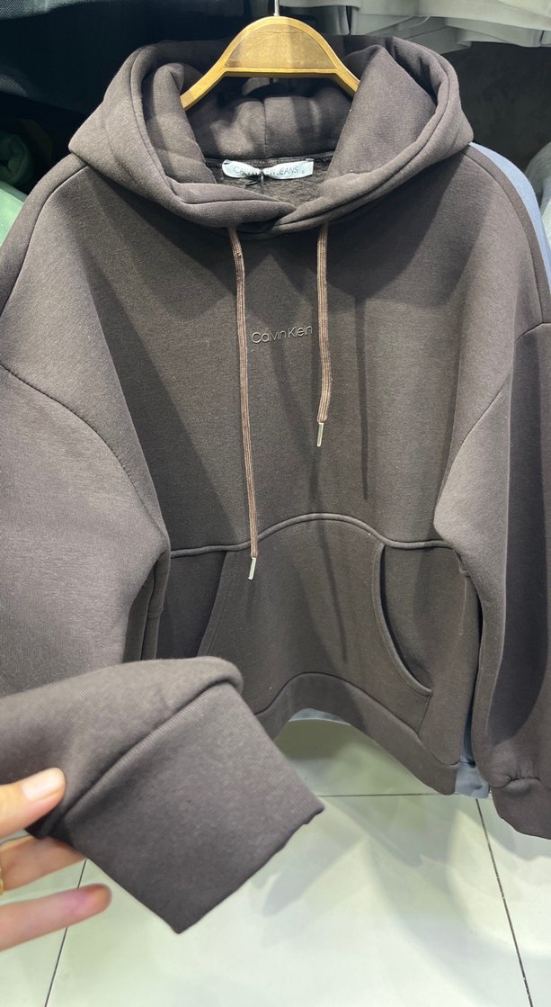 Kahverengi Kapüşonlu Sweatshirt - Görsel 3