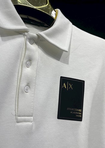 Erkek Beyaz Uzun Kollu Polo Tişört - Görsel 2