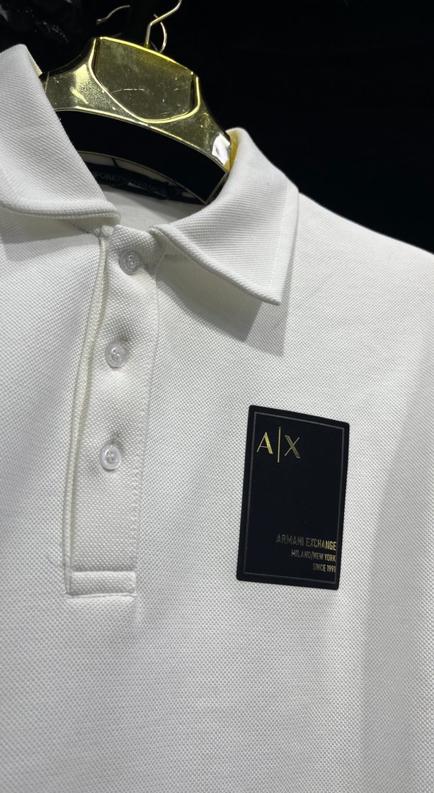 Erkek Beyaz Uzun Kollu Polo Tişört - Görsel 2