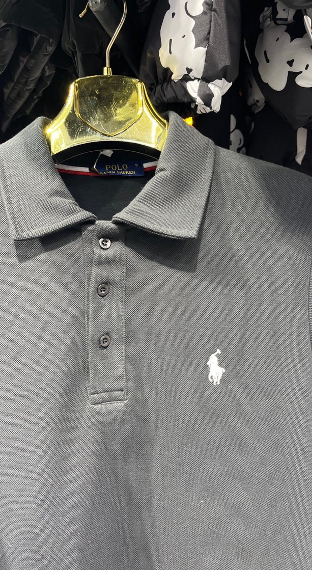 Erkek siyah Uzun Kollu Polo Tişört - Görsel 2