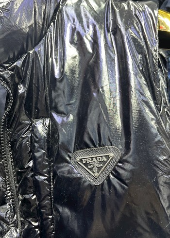 Siyah Parlak Yüksek Yakalı Erkek Yelek - Görsel 2