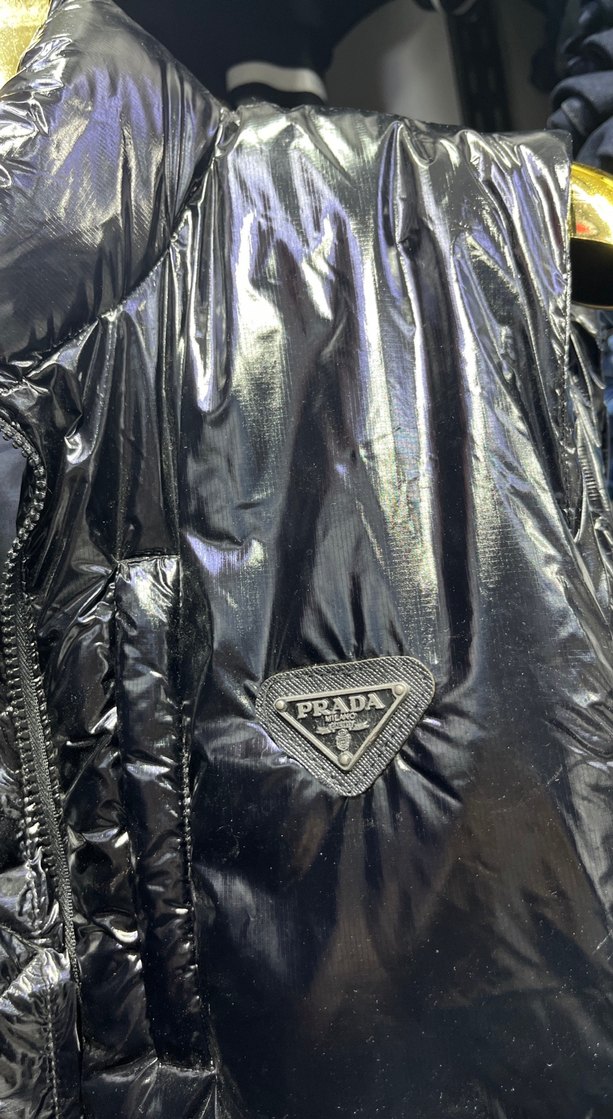 Siyah Parlak Yüksek Yakalı Erkek Yelek - Görsel 2