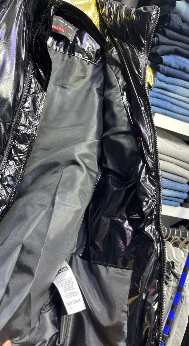 Siyah Parlak Yüksek Yakalı Erkek Yelek - Görsel 3