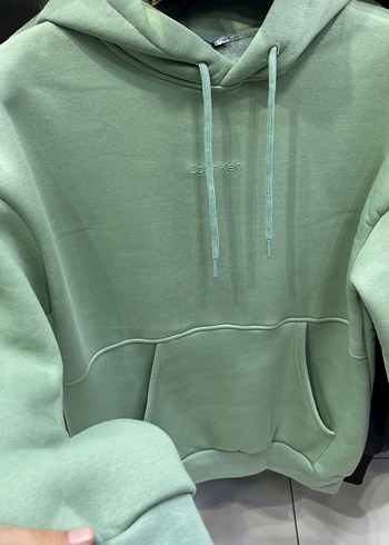 Yeşil Kapüşonlu  Sweatshirt - Görsel 3