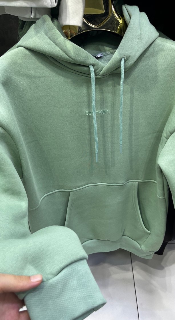 Yeşil Kapüşonlu  Sweatshirt - Görsel 3