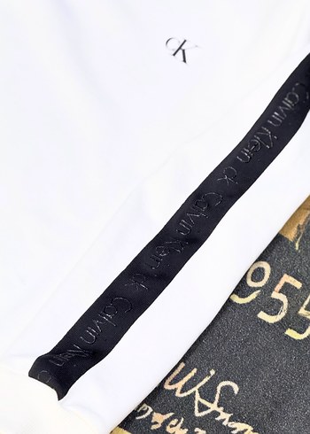 Calvin Klein Beyaz Erkek Sweatshirt - Görsel 2