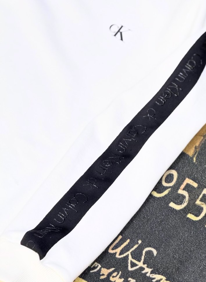 Calvin Klein Beyaz Erkek Sweatshirt - Görsel 2