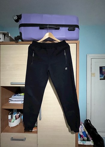 Erkek siyah içi polar eşofman altı - Görsel 2