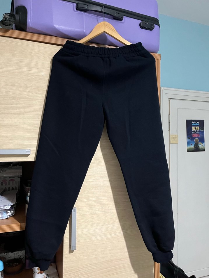 Erkek siyah içi polar eşofman altı - Görsel 5