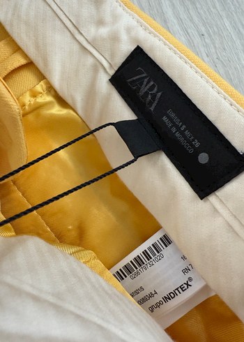 26 Beden Zara sarı pantolon