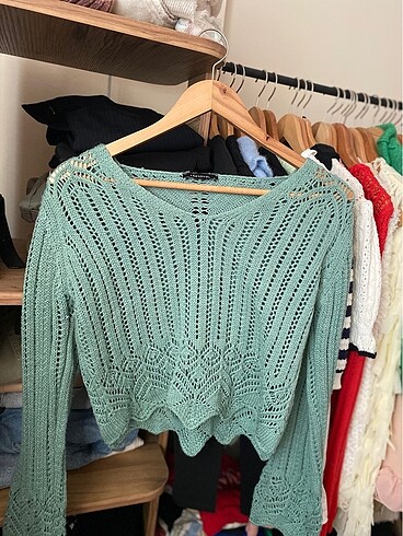 Mint yeşili bluz