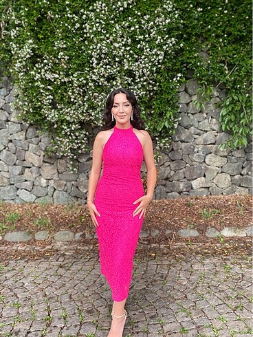 Zara Zara pembe elbise