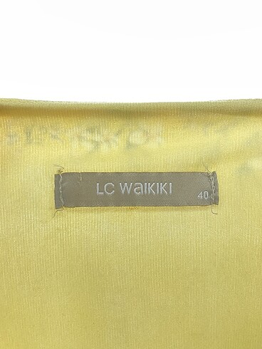40 Beden sarı Renk LC Waikiki Kısa Elbise %70 İndirimli.
