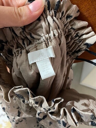 xs Beden kahverengi Renk H&M elbise