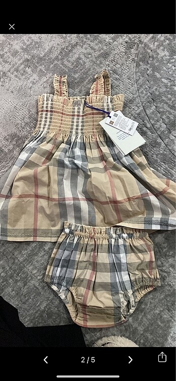 Burberry Orijinal burberry bebek elbisesi
