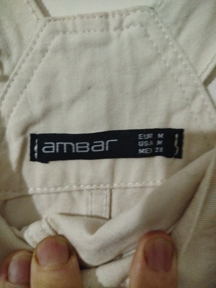 Kadın Beyaz Keten Midi salopet elbise - Görsel 3