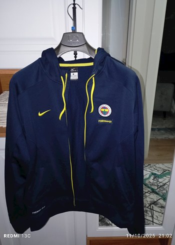 Fenerbahçe Erkek Kapüşonlu Fermuarlı Sweatshirt