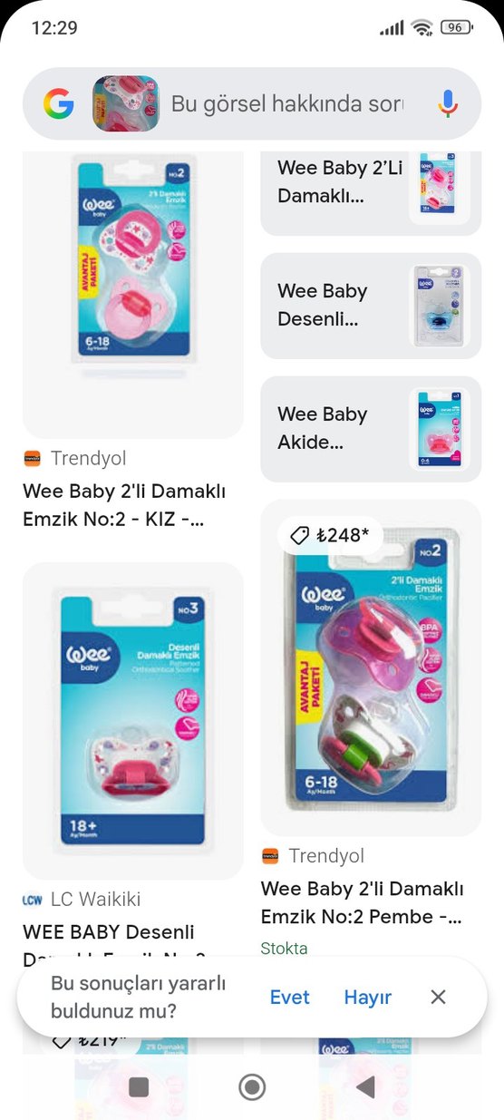 6-18 Ay Pembe Renkli 2'li Damaklı Emzik - Görsel 2