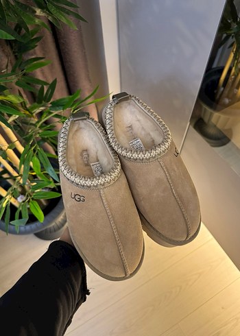 Bej Kadın Süet Platform Terlik - Görsel 3