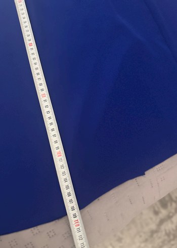 Mavi Nakışlı midi Kadın Elbise - Görsel 7