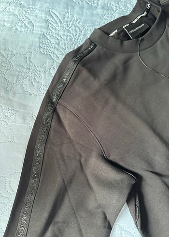 Emporio Armani Siyah Baskılı Erkek Tişört - Görsel 3