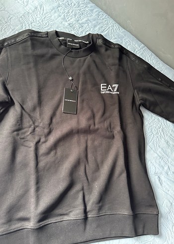 Emporio Armani Siyah Baskılı Erkek Tişört - Görsel 6