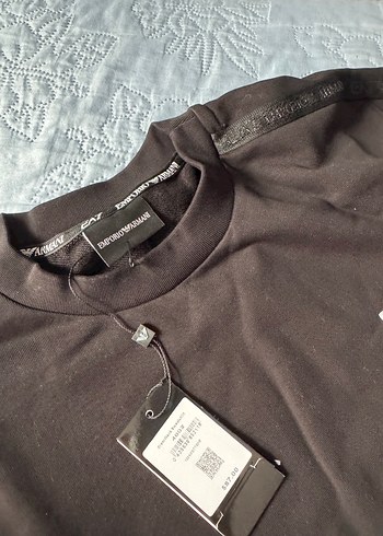 Emporio Armani Siyah Baskılı Erkek Tişört - Görsel 5