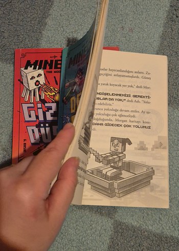 Beden Minecraft Çocuk Kitapları - Gizemli Düşman ve Derine Dal