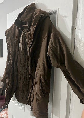 Vintage Kiabi Kahverengi Parka - Görsel 3