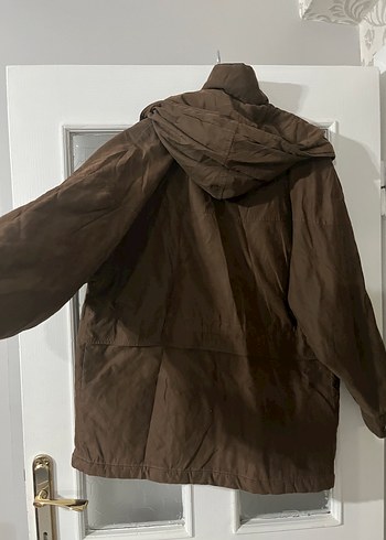 Vintage Kiabi Kahverengi Parka - Görsel 4