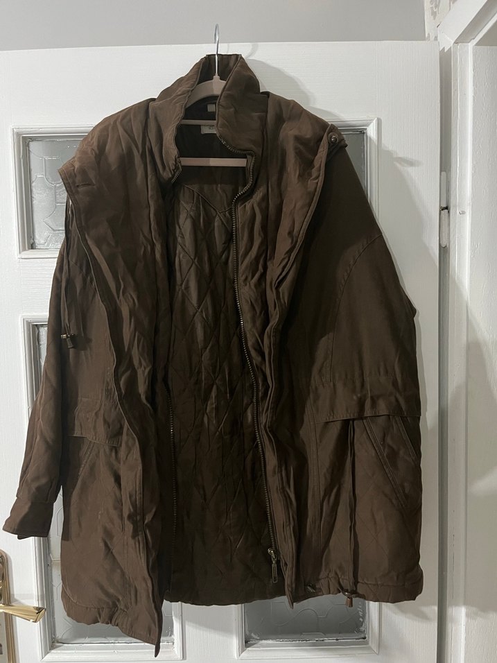 Vintage Kiabi Kahverengi Parka - Görsel 2