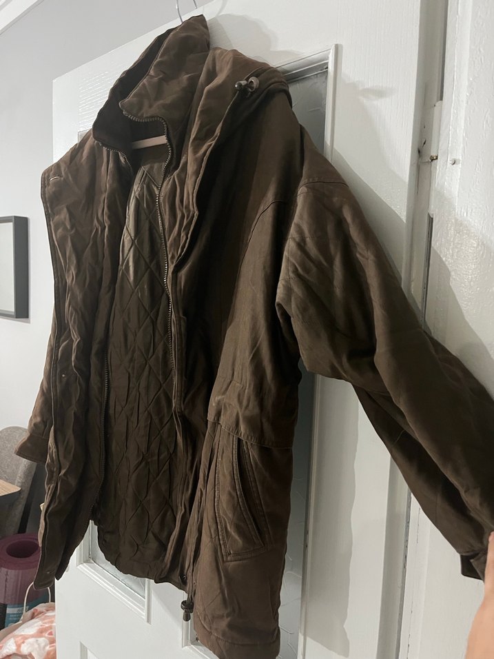 Vintage Kiabi Kahverengi Parka - Görsel 3