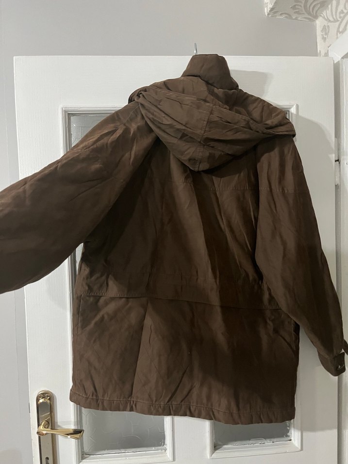 Vintage Kiabi Kahverengi Parka - Görsel 4