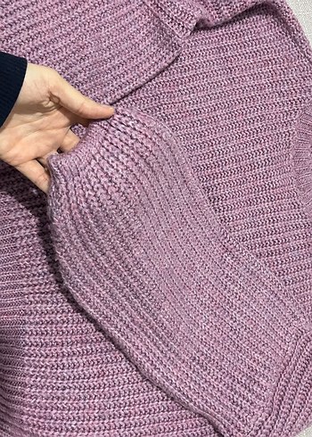 Mor Örgü Kadın Kazak Uzun Kollu - Görsel 2
