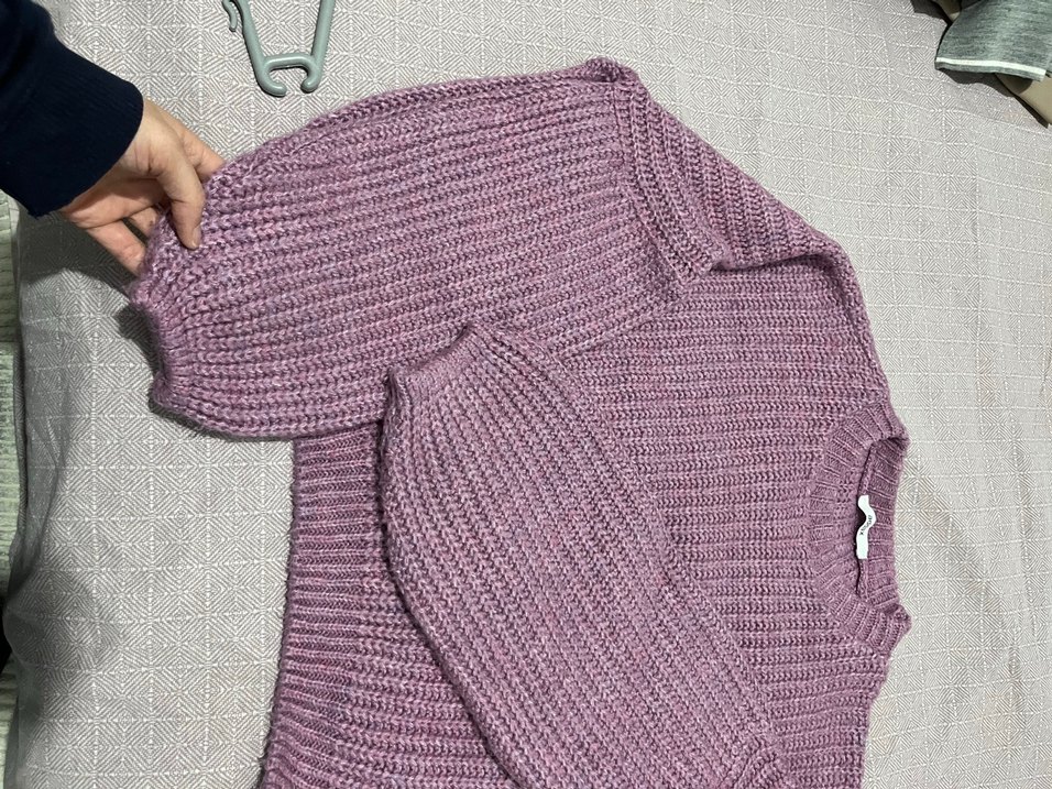 Mor Örgü Kadın Kazak Uzun Kollu - Görsel 5