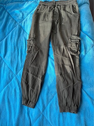 Haki cepli pantolon - Görsel 5
