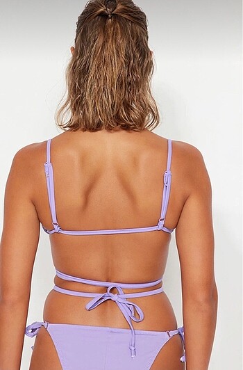 38 Beden mor Renk Bikini üstü