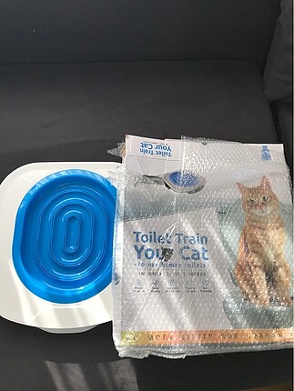 Kedi tuvalet eğitimi klozet kapağı aparatı