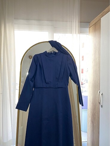 Lacivert abiye - Görsel 2