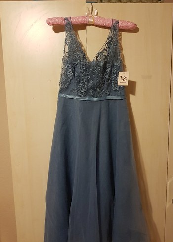 Oleg Cassini Oleg Cassini Midi Abiye Elbise