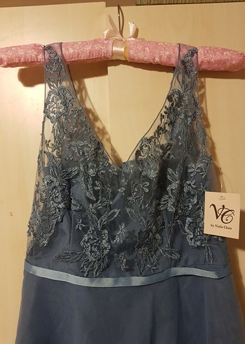 36 Beden Oleg Cassini Midi Abiye Elbise