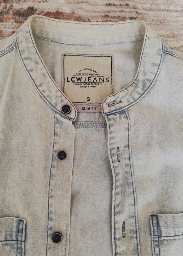 LCW KISA KOLLU KOT GÖMLEK.SLIM FIT  - Görsel 3