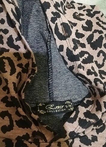LEOPAR DESENLİ KAPŞONLU TUNİK - Görsel 3